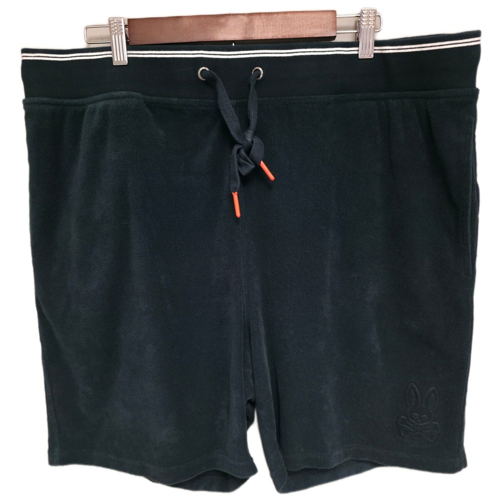 Psycho Bunny Greyson Terry Sweat Shorts Men XXL Dark Green Drawstring Athleisure